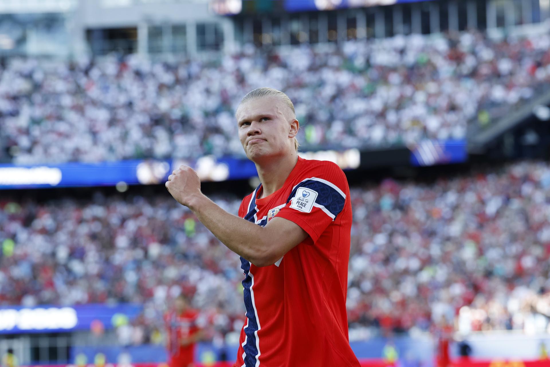 Haaland brilló con dos goles en el triunfo de Noruega sobre Irak en el Mundial