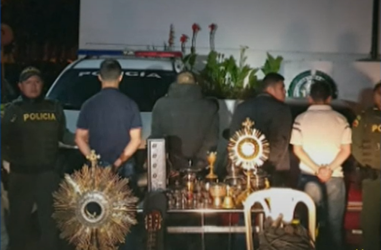 ‘Los mala fe’ robaron $40 millones en artículos religiosos a la iglesia de Chipaque