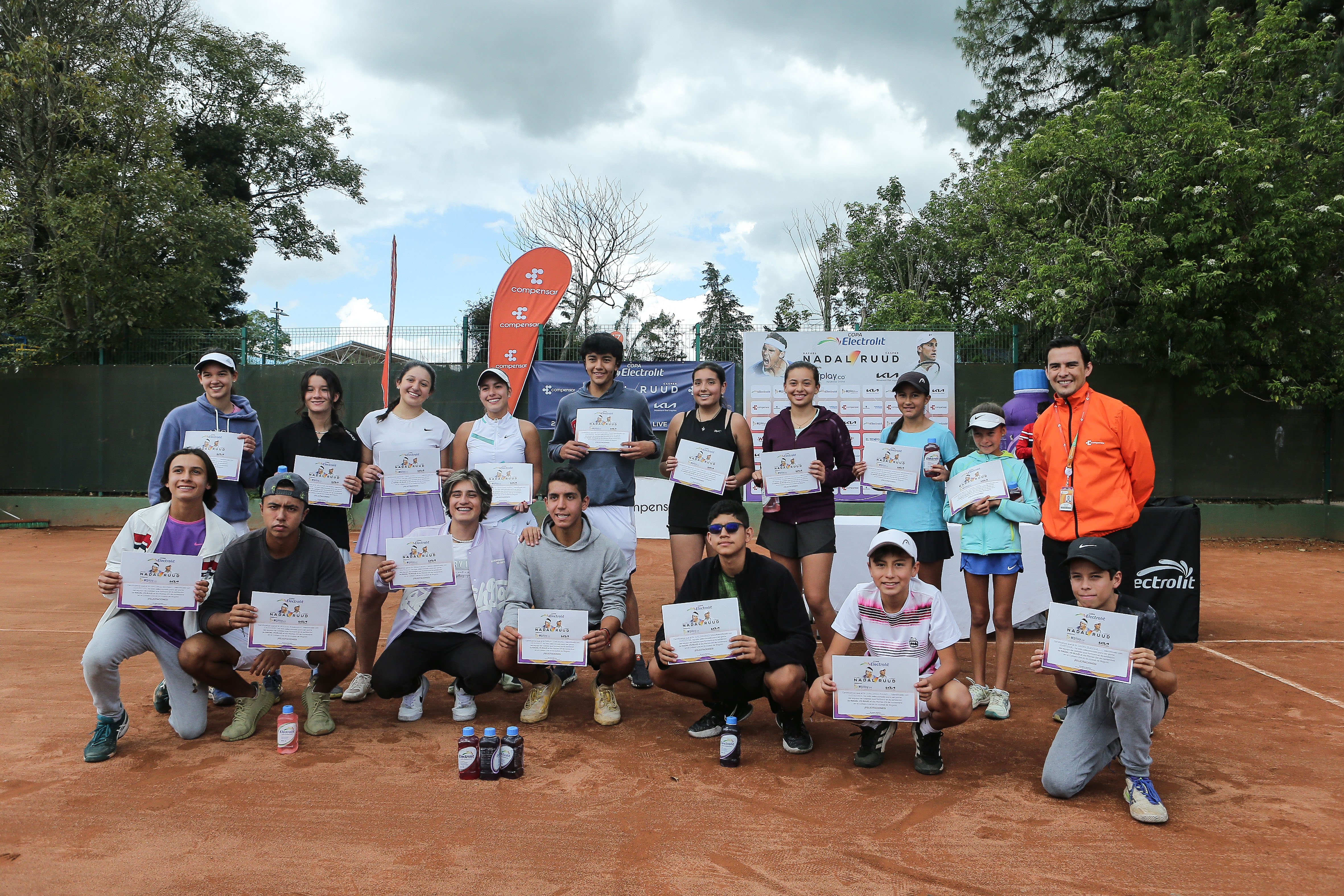 Listos los 16 caddies para la Copa Electrolit Nadal vs. Ruud