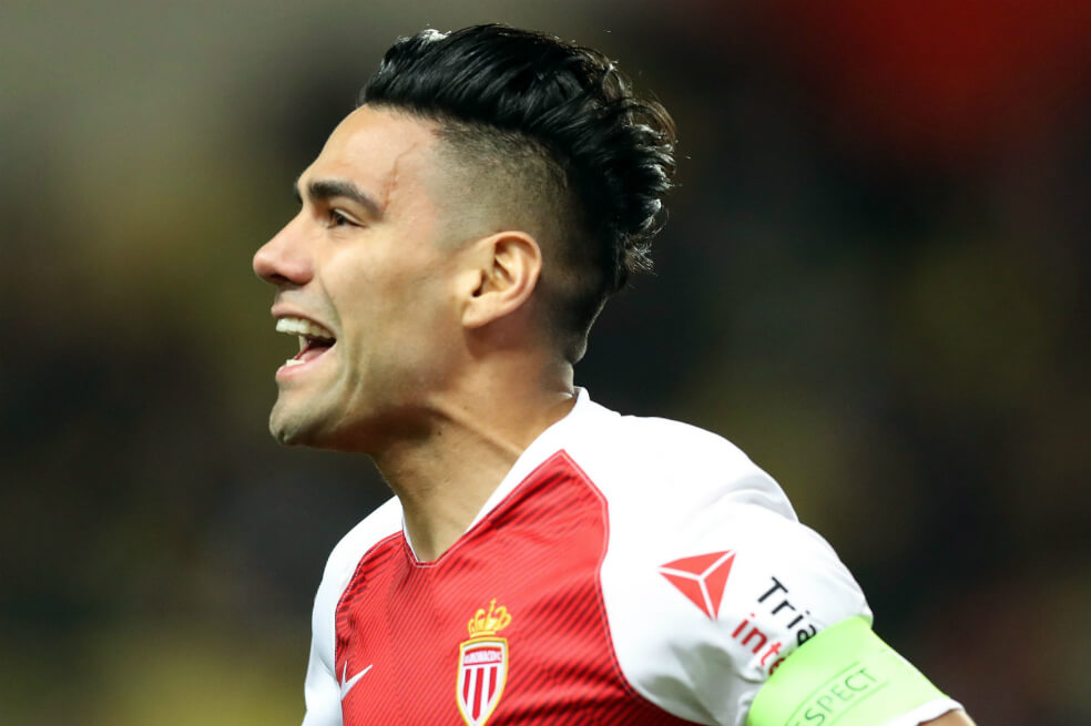 Radamel Falcao García, delantero de Mónaco.  / AFP