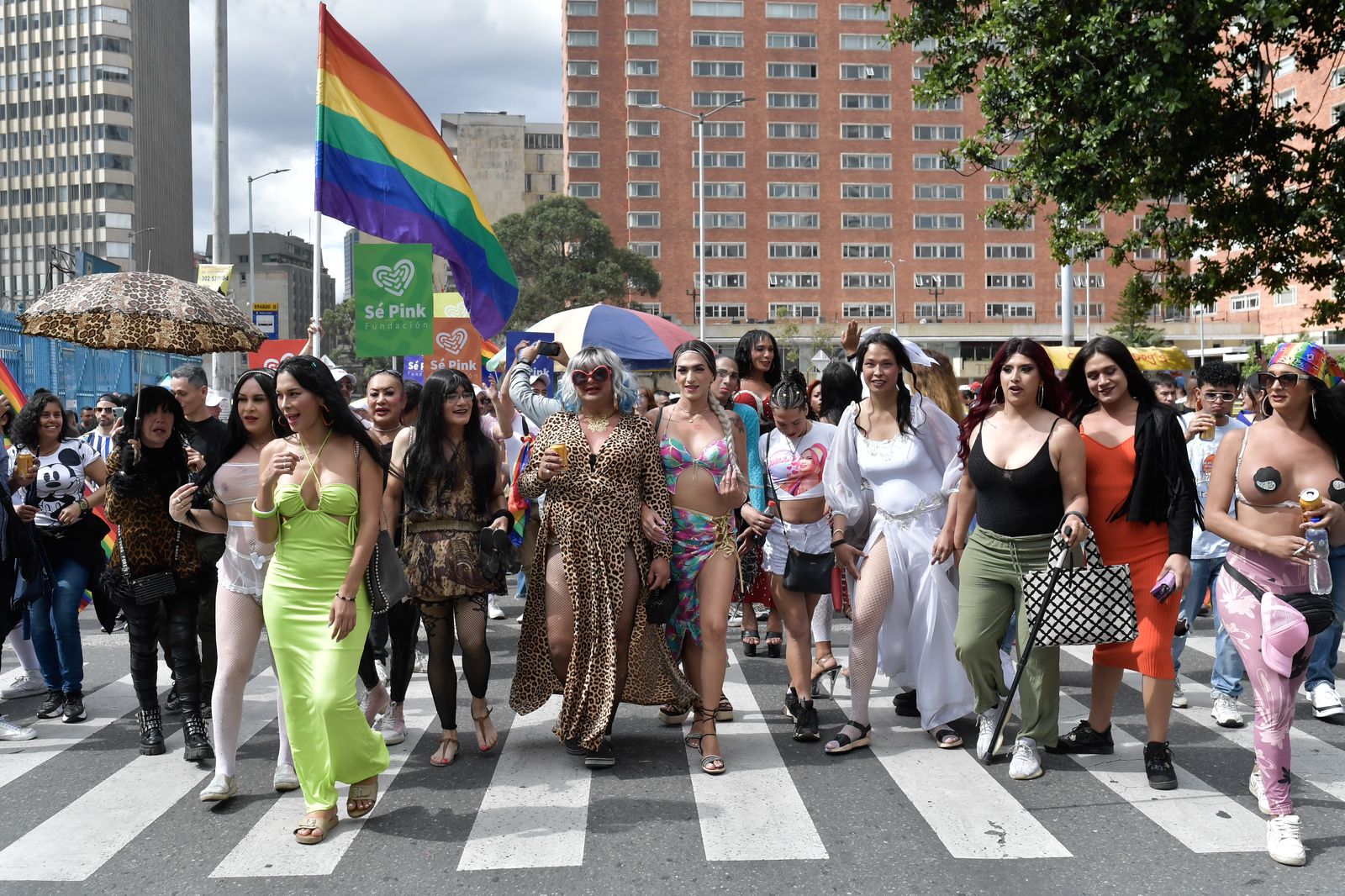 En el centro de la ciudad se llevó gran parte de la conmemoración del orgullo LGBTIQ+