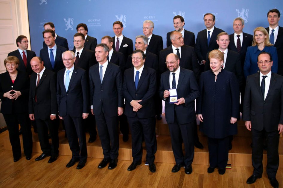 Unión Europea dividida recibió premio Nobel de la Paz