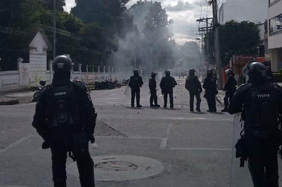 Disturbios paralizaron la movilidad en inmediaciones de la Universidad Pedagógica