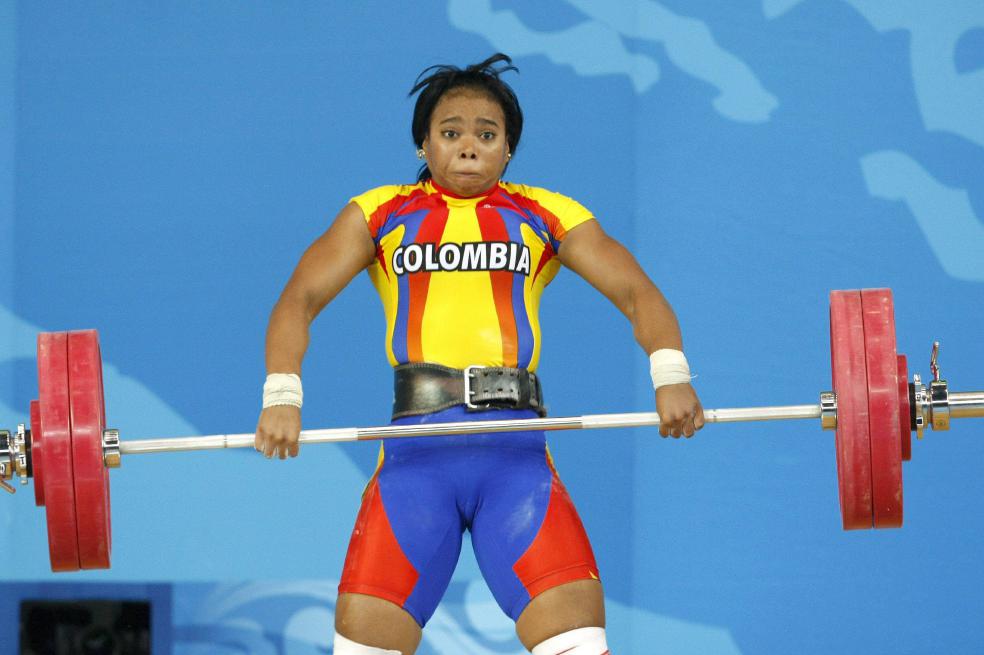 El 13 de agosto de 2008, Leidy participó en la prueba de los 69 kilogramos del levantamiento de pesas en los Juegos Olímpicos de Pekín. Más de ocho años después recibirá su premio. / Efe
