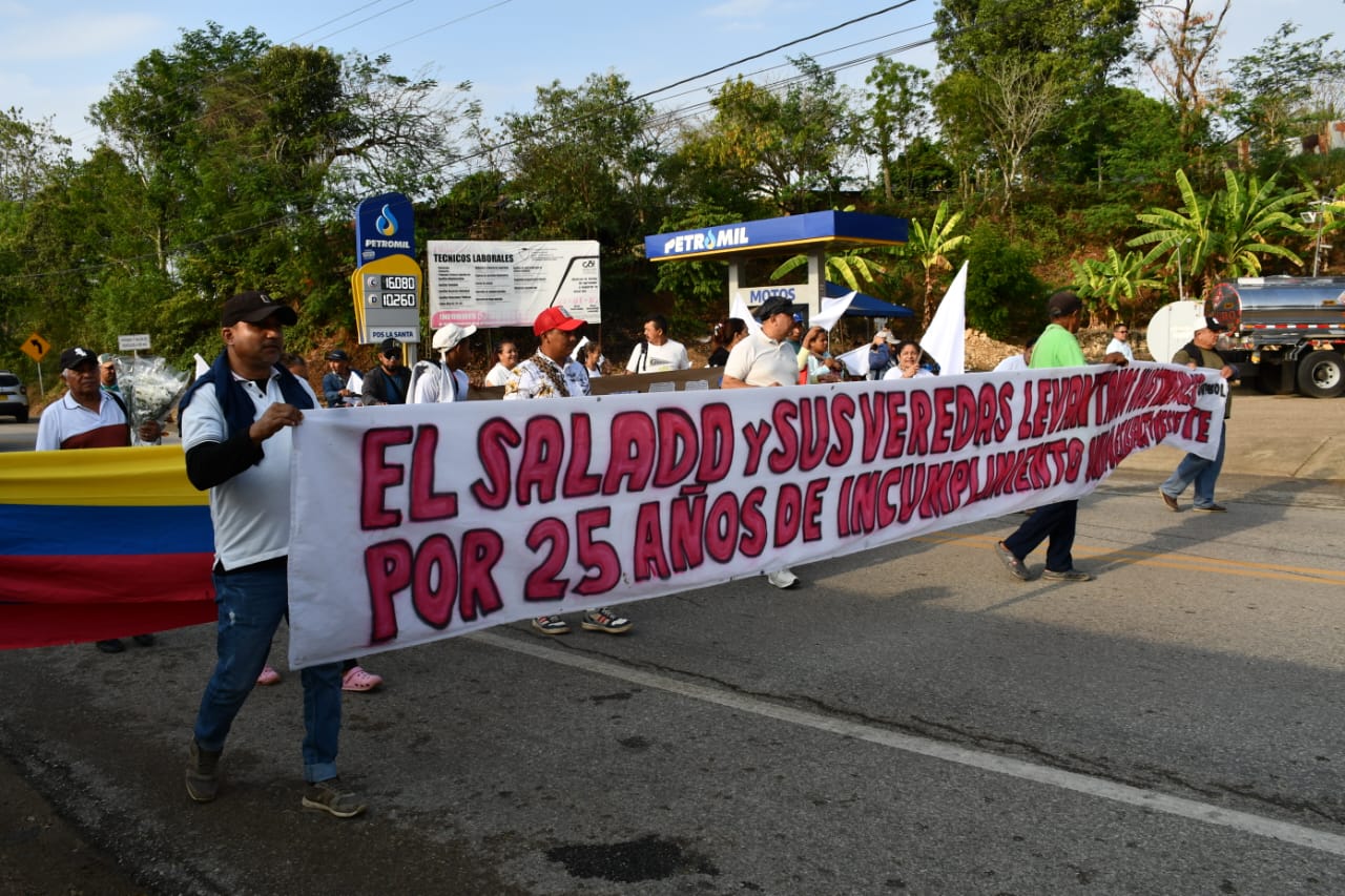 Víctimas de El Salado se movilizan en respuesta a los incumplimientos del Estado