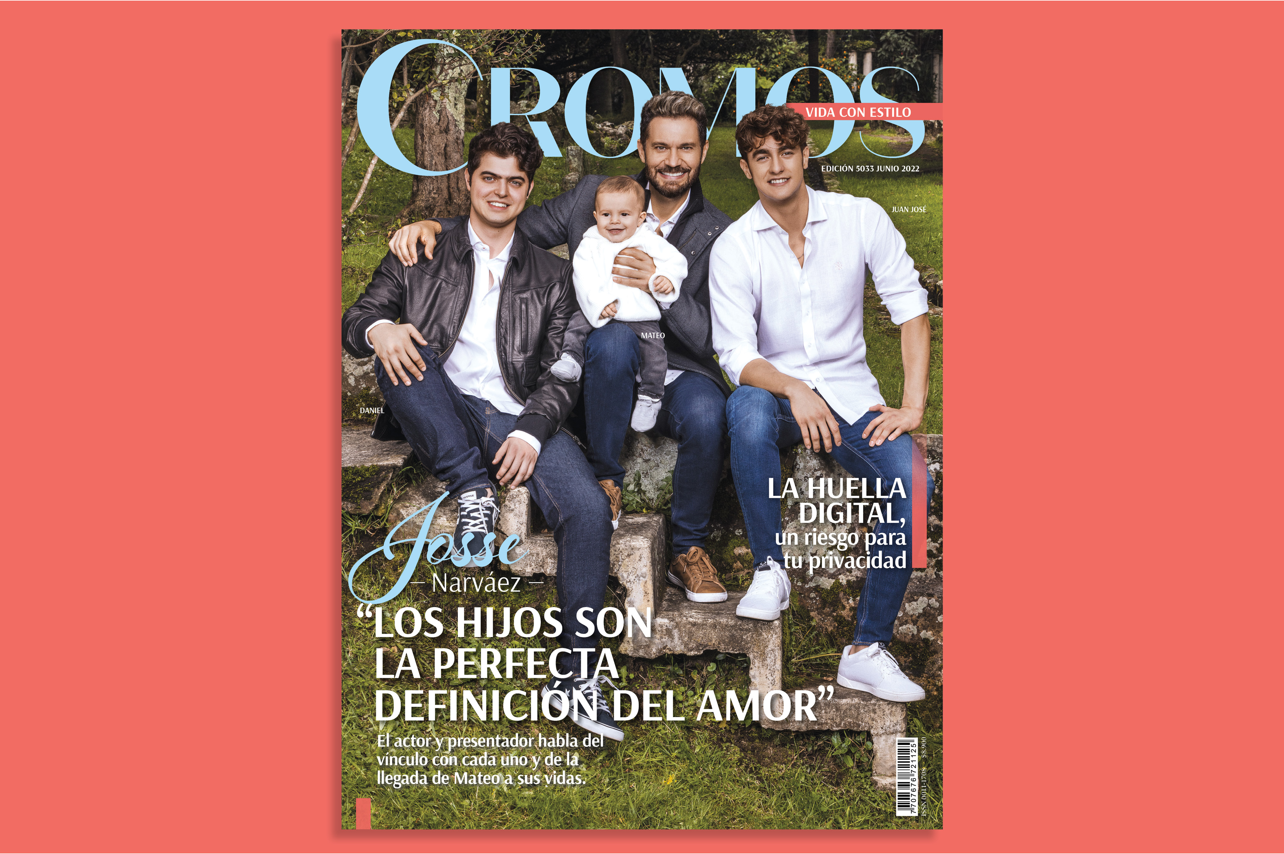 Josse Narváez y sus hijos son los protagonistas de la nueva edición de Cromos