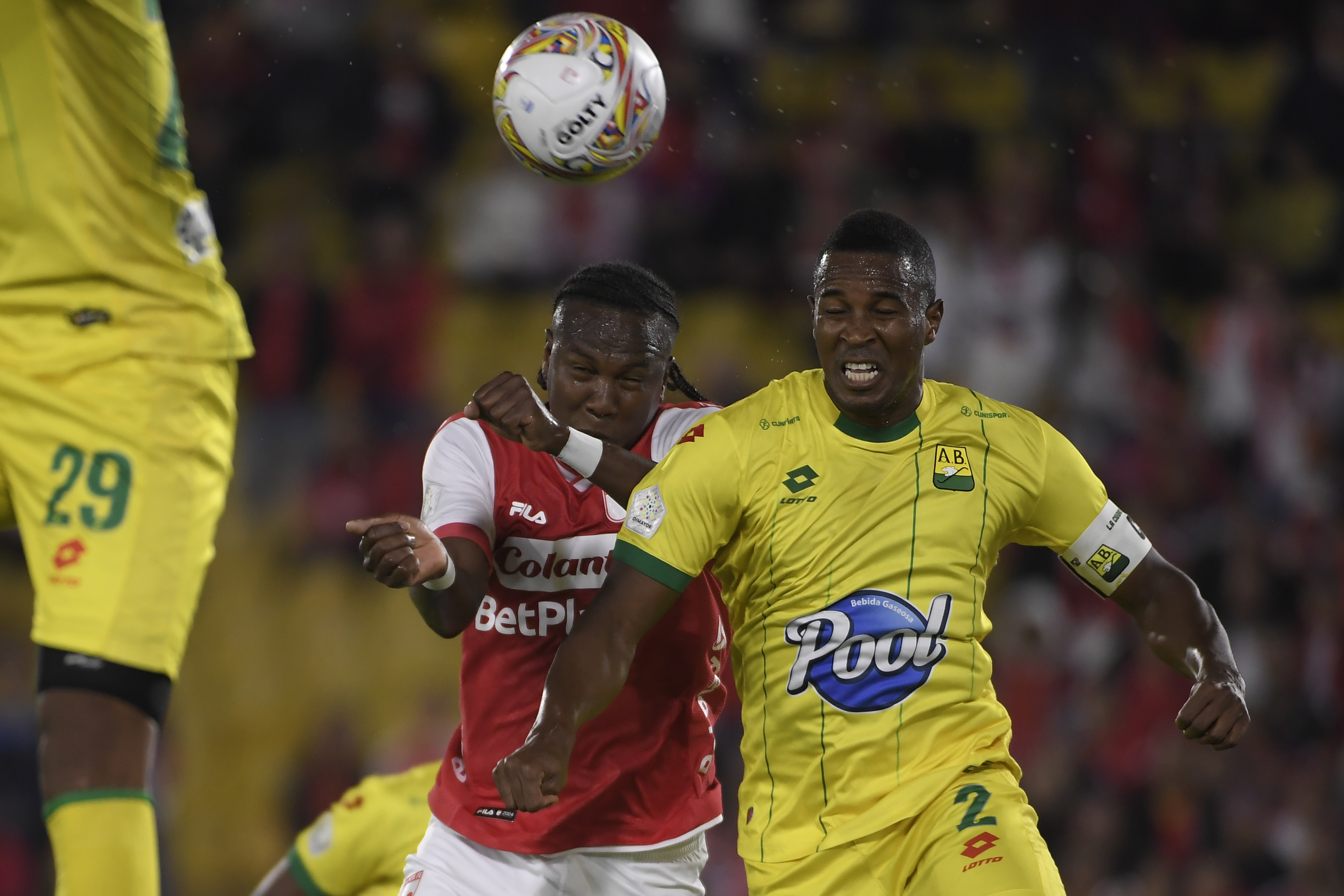 Partido entre Santa Fe y el Atlético Bucaramanga por la cuarta fecha de la Liga Betplay 2024-I.