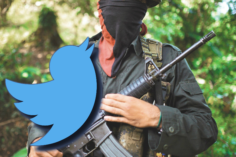 Suspenden cuentas de Twitter y página web del Eln tras el atentado de Bogotá