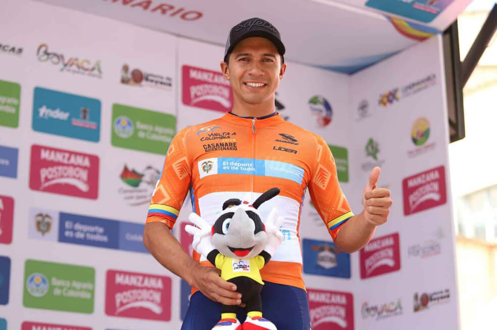 Oyola aventaja por 19 segundos a Frank Osorio. / Fedeciclismo
