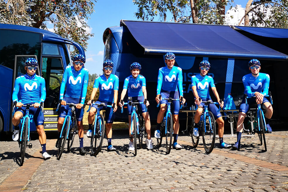 Esta fue la carrera que vivió Laugamer para conocer todo lo que se vive detrás de un equipo profesional de ciclismo.  / Foto: Movistar 