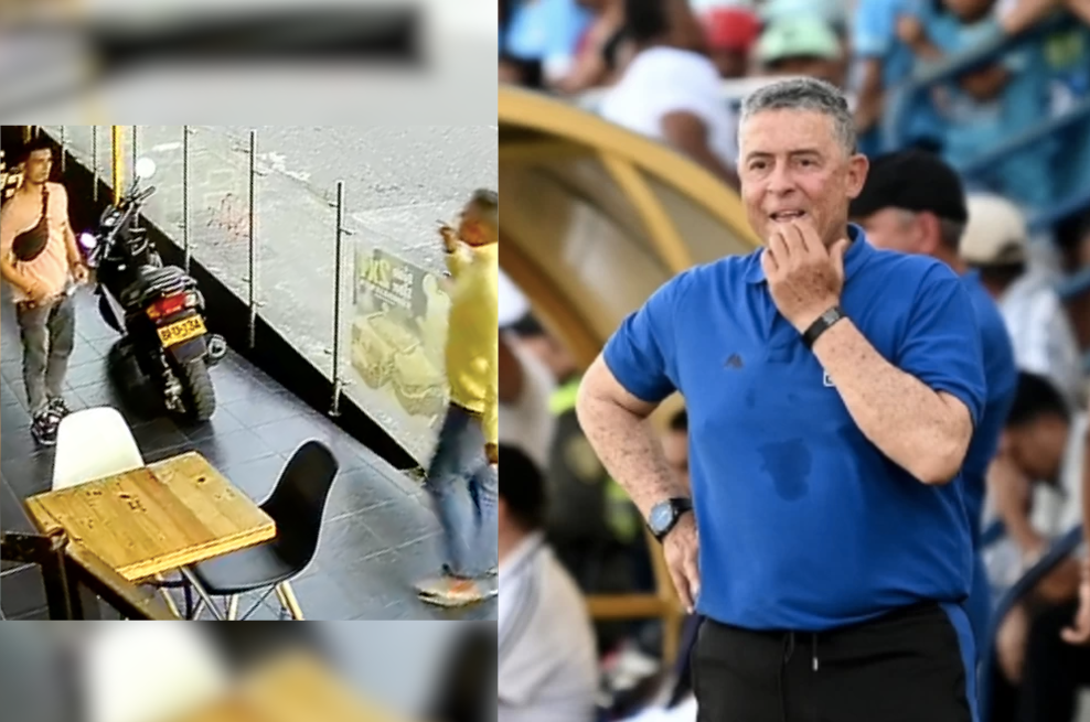 Pedro Sarmiento, técnico de Once Caldas, estuvo a punto de golpear a un hincha