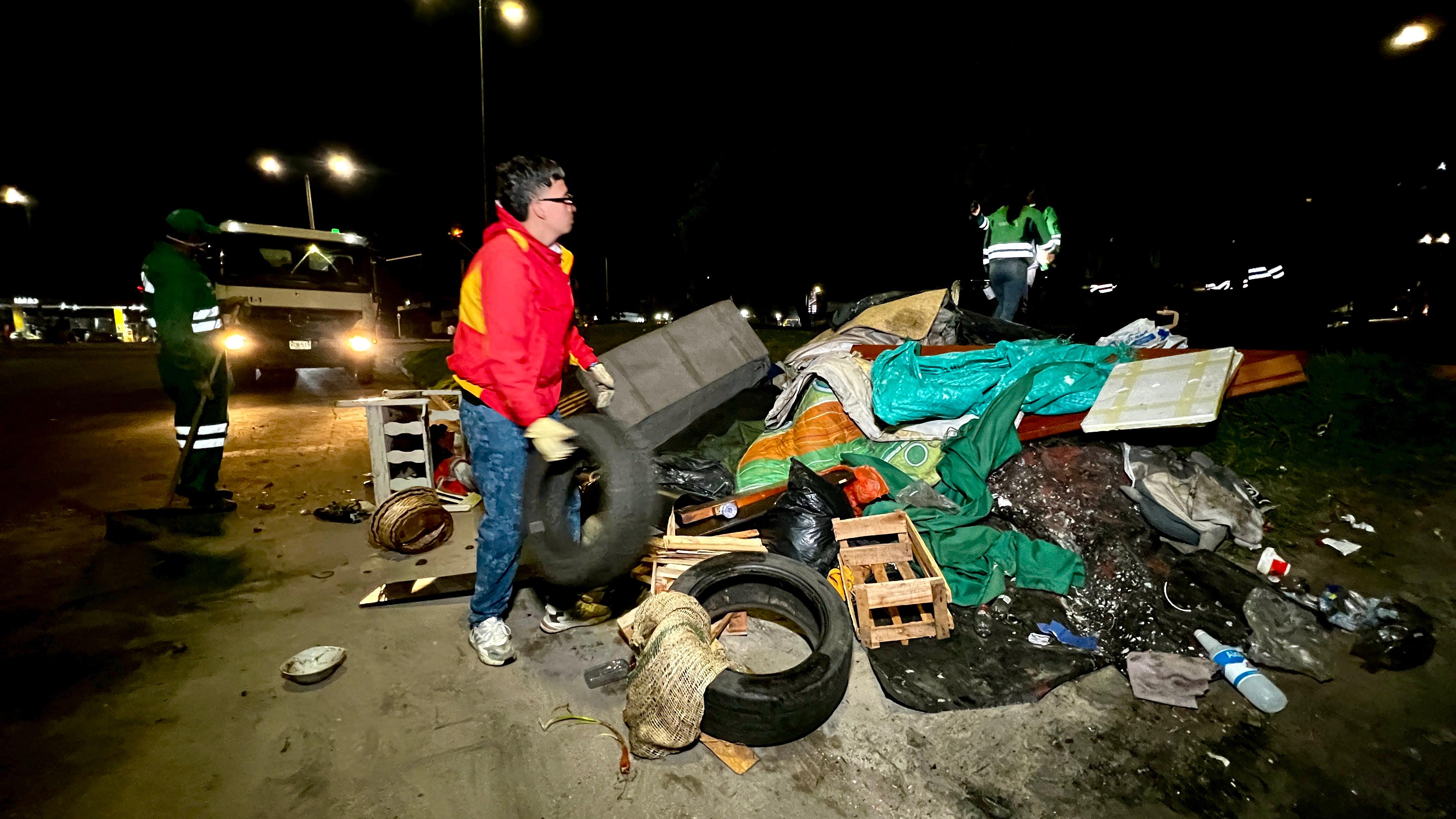 Distrito retiró 20 toneladas de basura en operativo de espacio público en Kennedy