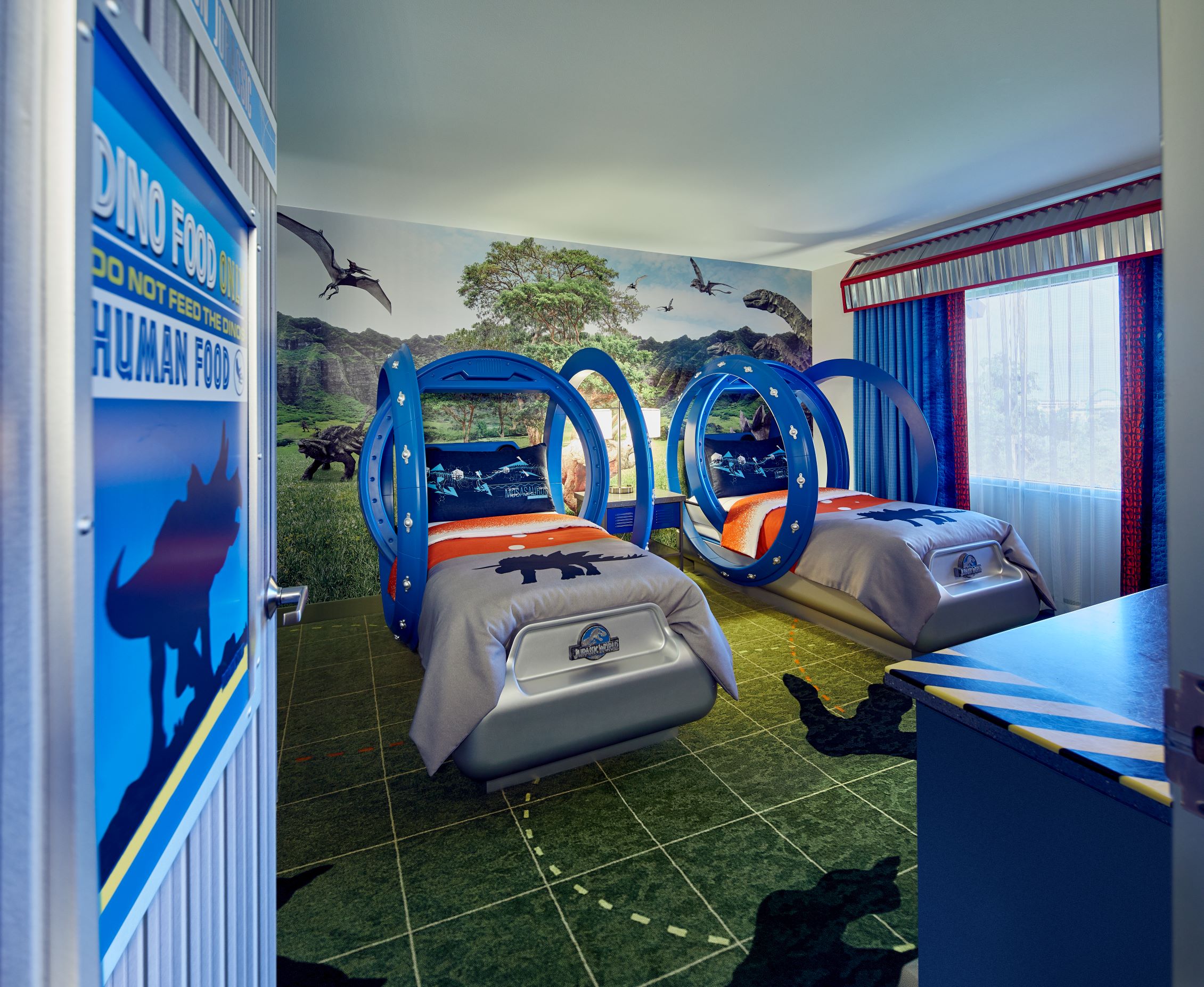 Loews Royal Pacific Resort - Jurassic World Kids’ Suite.