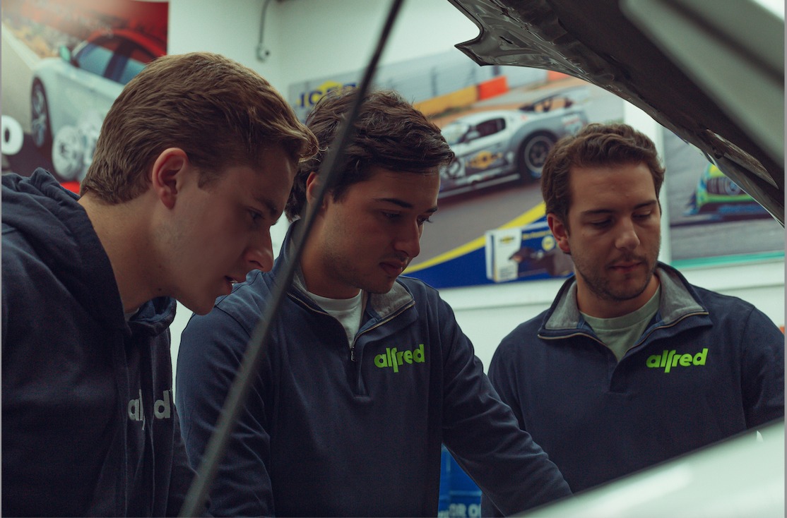 Santiago Cala, Mauricio Mora y Daniel Moreno, los socios de 'Alfred'.