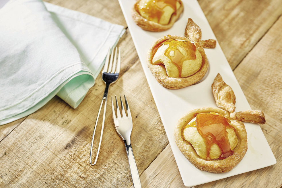 Receta de manzanas hojaldradas, el postre ideal a cualquier hora del día
