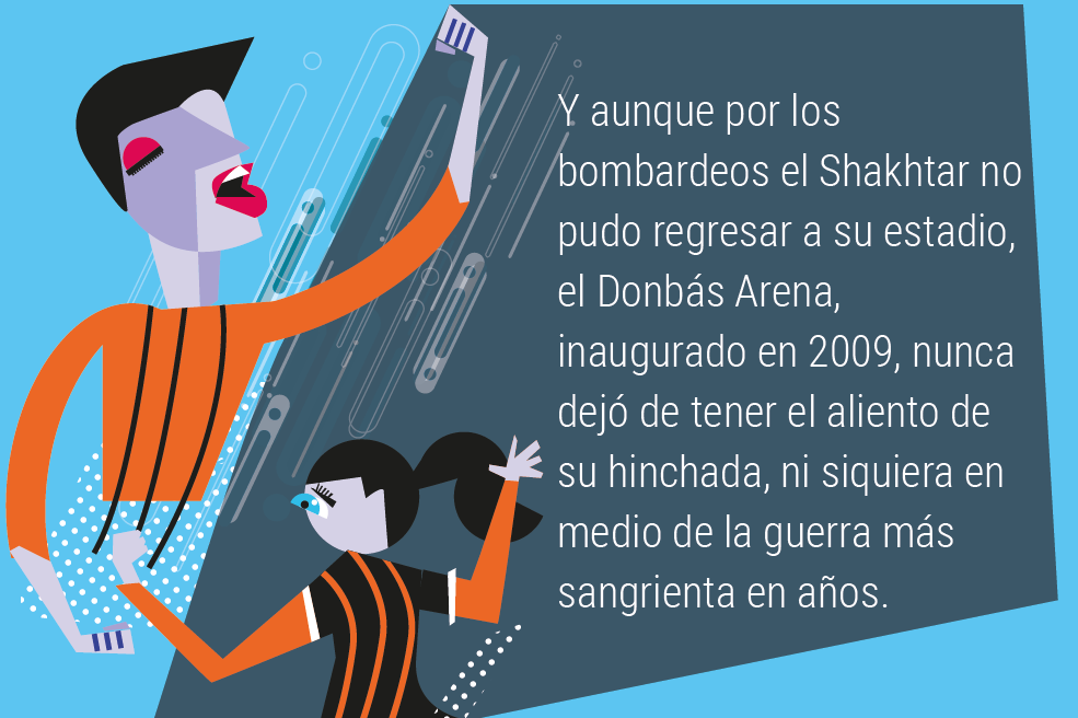 El fútbol en medio de la guerra.