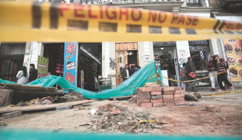 Séptima peatonal: cuatro años y las obras no van ni en la mitad