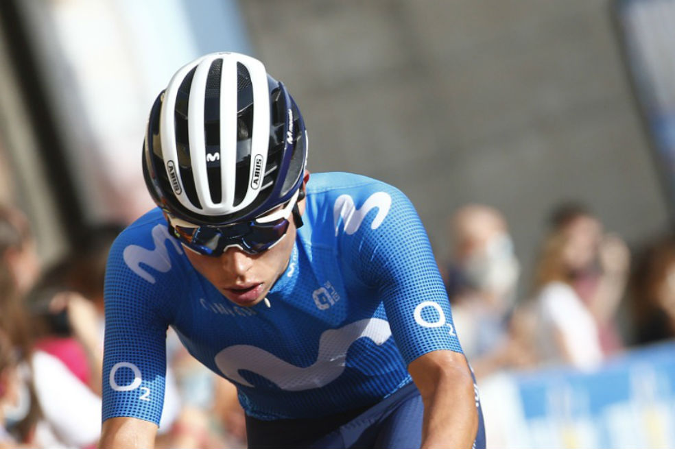 Los pedalazos de Einer Rubio, el ciclista colombiano de Movistar