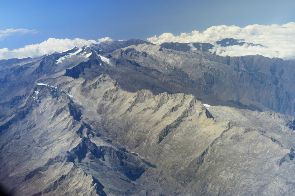 Actualmente, la Sierra Nevada de Santa Marta tiene 38 pequeños fragmentos de glaciar que suman apenas 6,7 km2. / Ideam