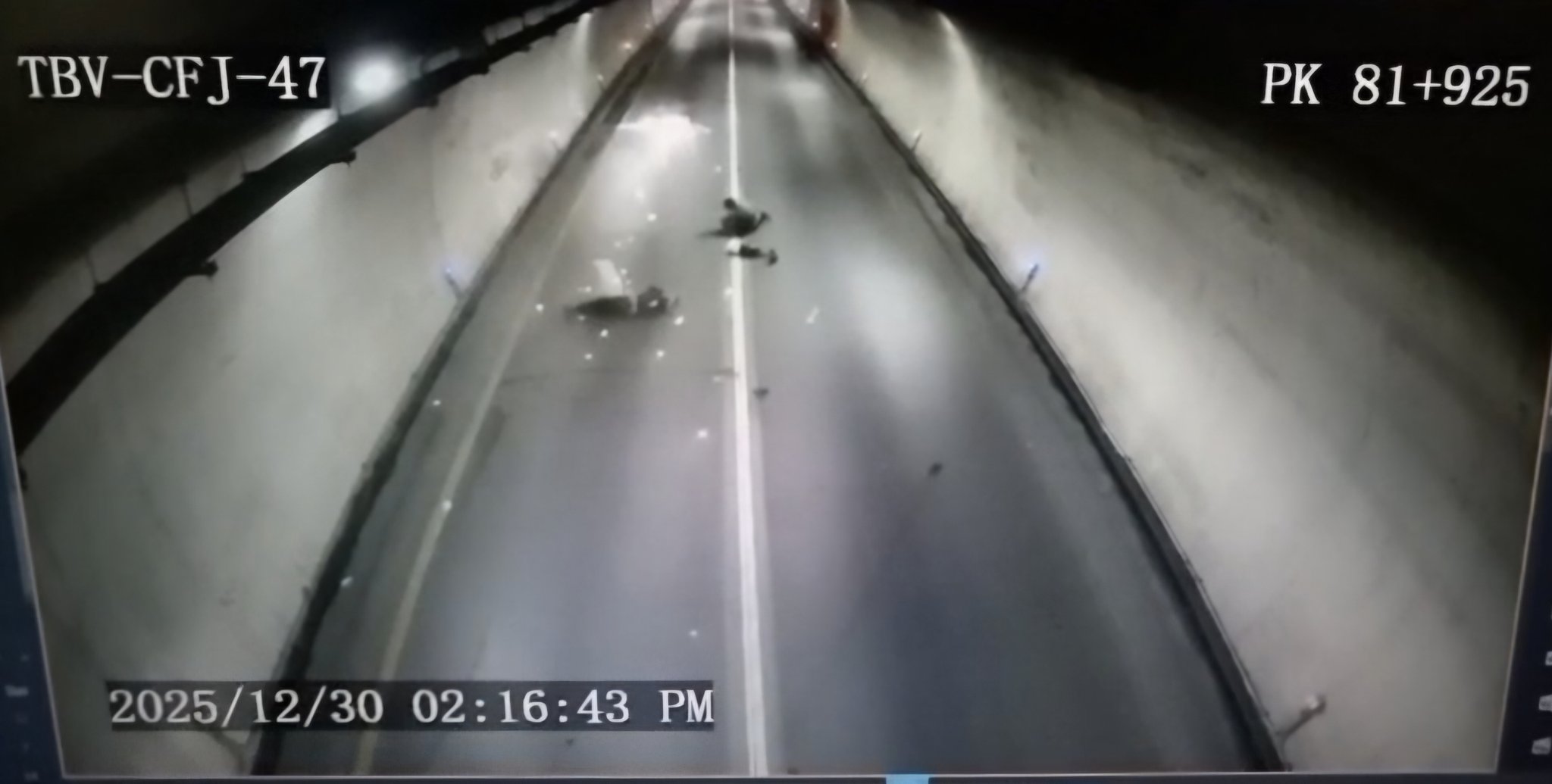 Así fue el aparatoso accidente en túnel Buenavista de la vía Villavicencio-Bogotá