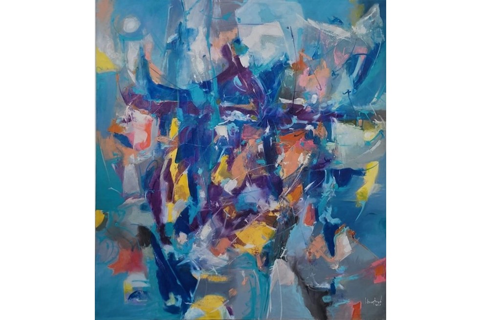 Sobre “Azul”, exposición del pintor putumayense Luis Buenaventura Rodríguez