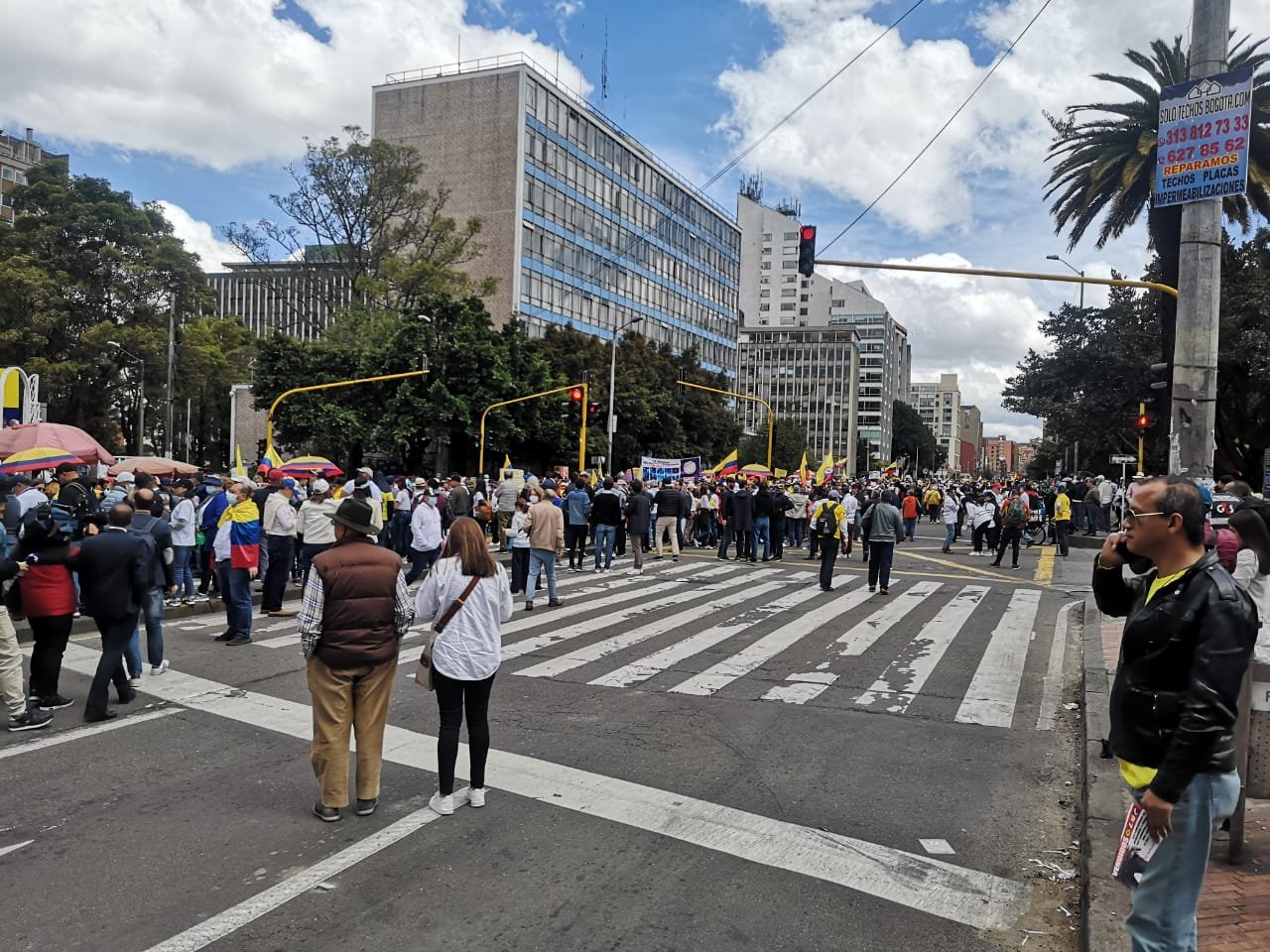 Así fueron las manifestaciones en contra las reformas de Petro