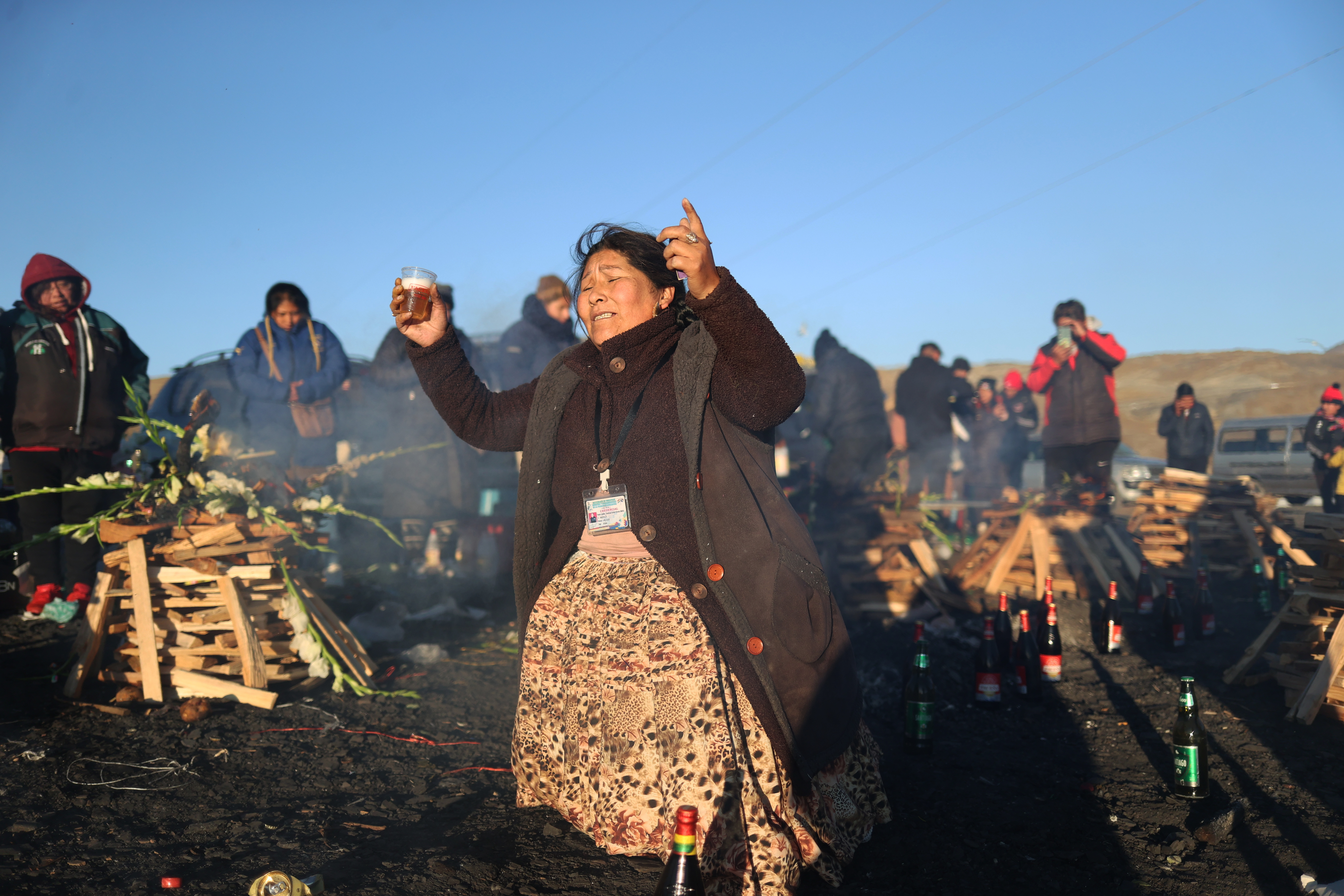 El mes de la Pachamama se inicia en Bolivia con ofrendas a 4.000 metros de altitud