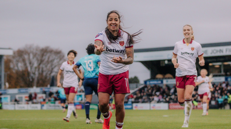 Manuela Pavi anotó su primer gol como jugadora del West Ham United