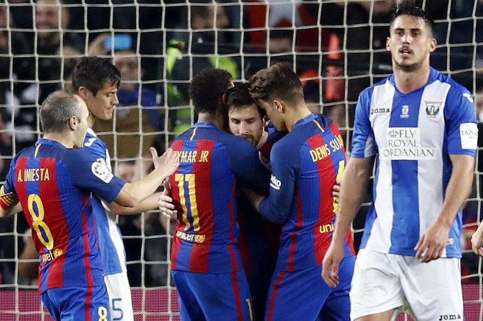 Messi le dio un triunfo agónico al Barcelona frente al Leganés