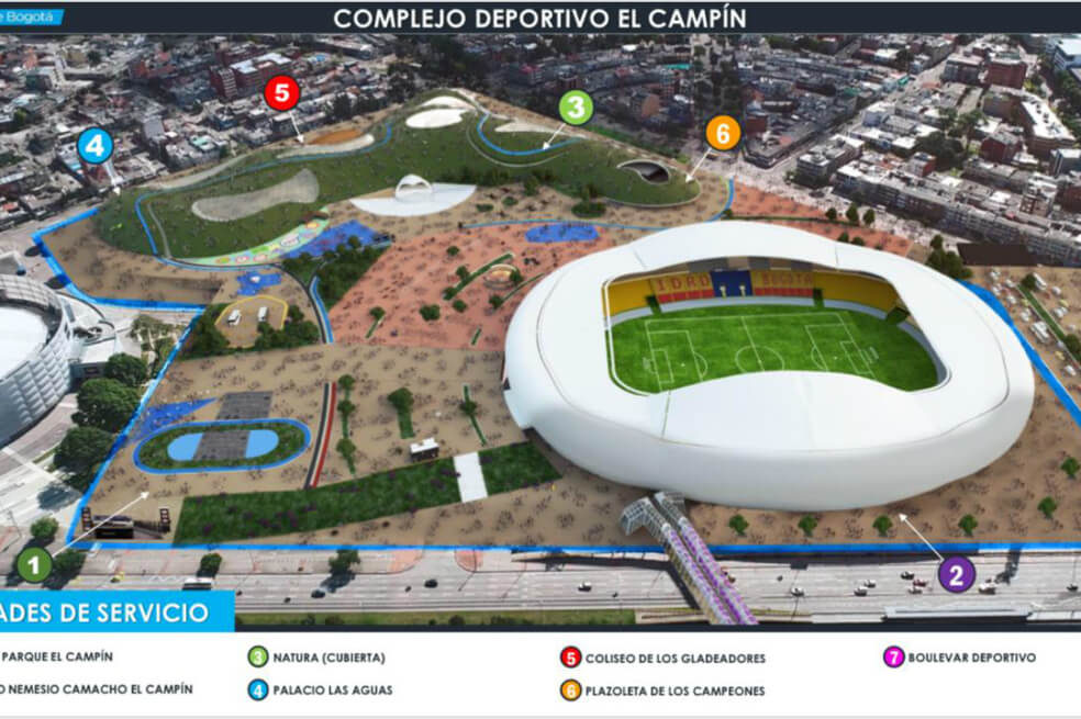 Este es el proyecto de remodelación del estadio ‘El Campín’