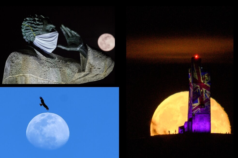 Así se vio la última superluna del año