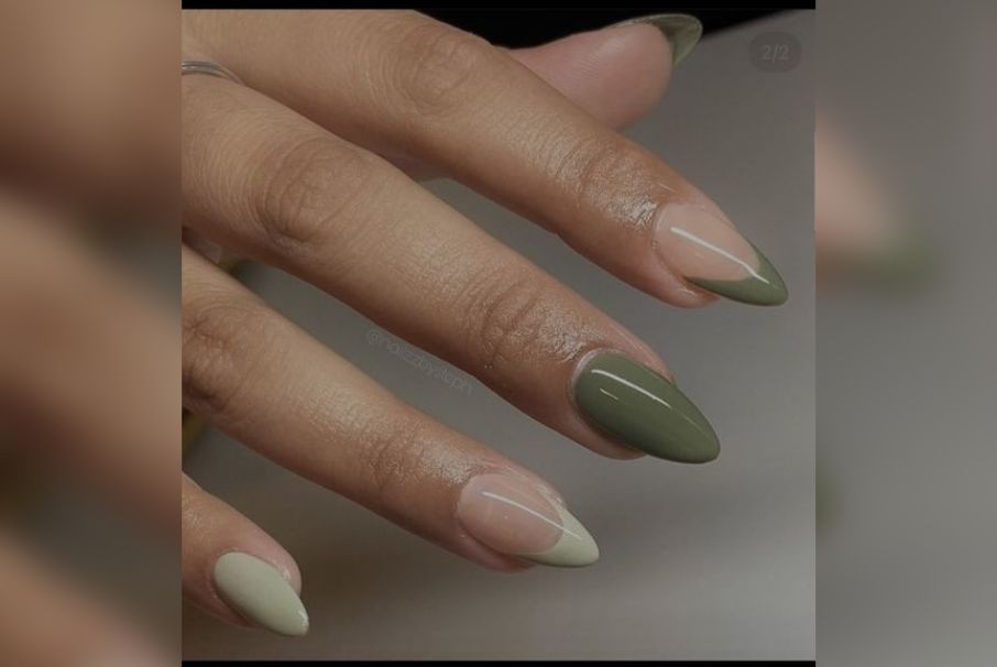 Uñas almendradas para utilizar en abril de 2024