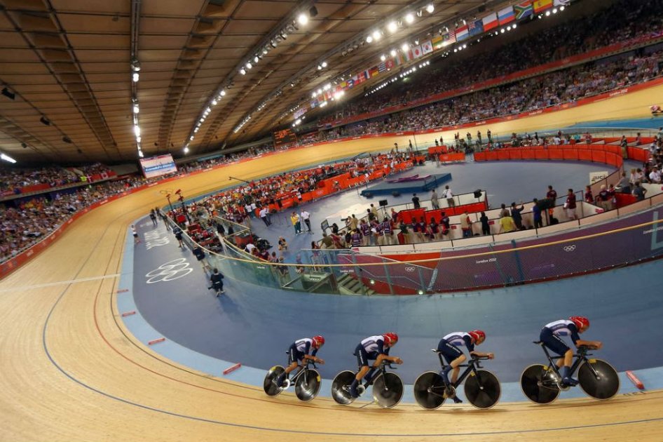 Pista de ciclismo de Londres, donde se disputaron los últimos Juegos Olímpicos. Foto: AFP
