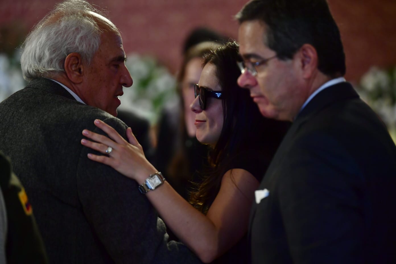 Exequias y homenajes al exvicepresidente Germán Vargas Lleras avanzan en el salón Simón Bolívar del Palacio de San Carlos.