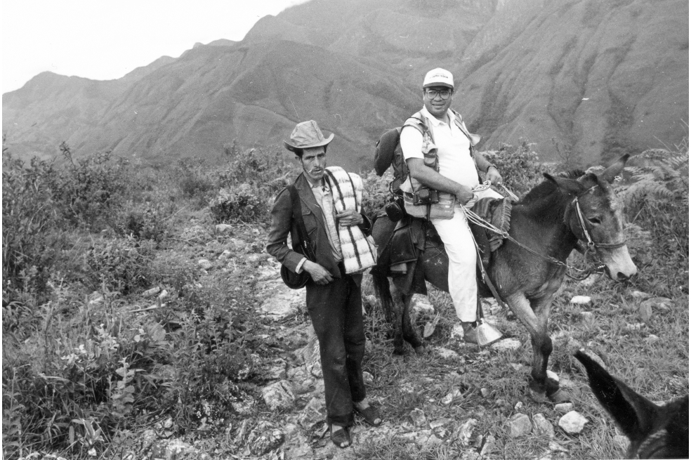 Francisco Carranza en el Páramo de Pisba.