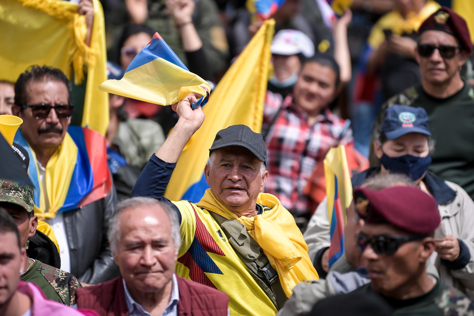 Más de 1.000 manifestantes llegan a la Plaza de Bolívar