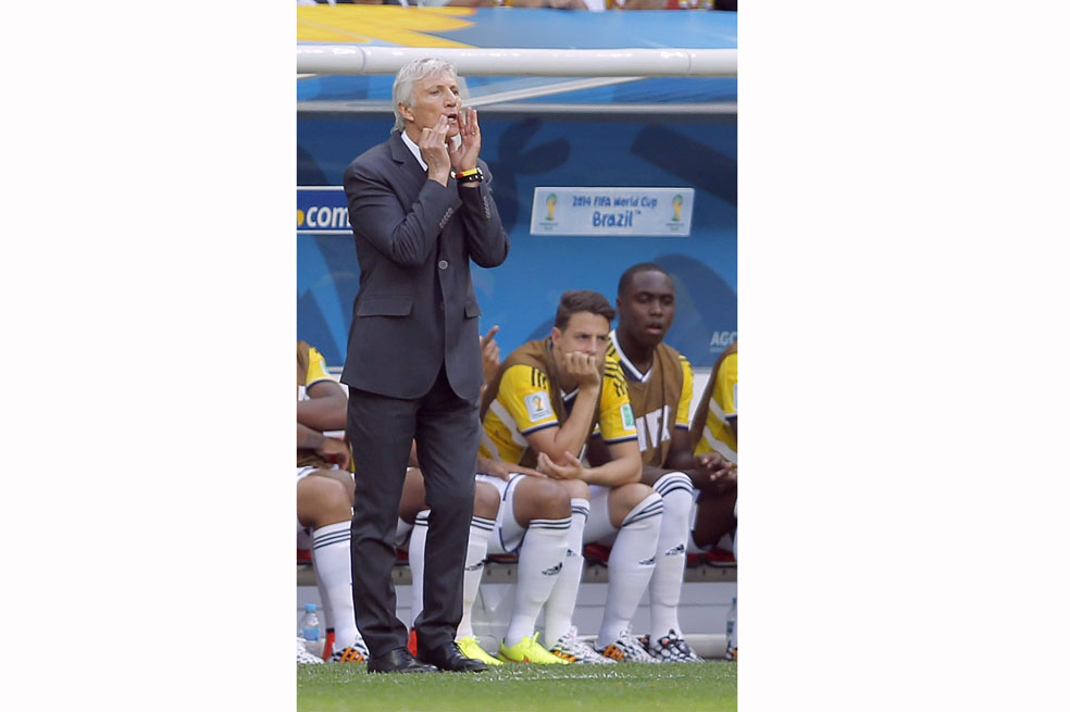 José Pékerman ha dirigido siete partidos de Copa Mundo. No ha perdido ninguno. /  EFE
