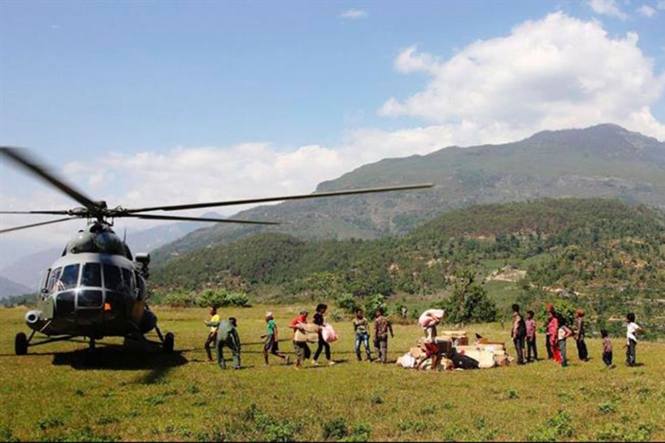 Desapareció helicóptero de la Marina de EE.UU. que hacía rescates en Nepal