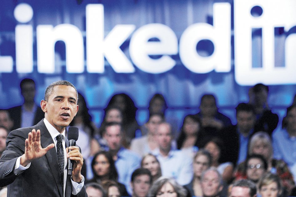 Linkedin es una marca tan fuerte que hasta el presidente Barack Obama ha estado en sus eventos. / AFP