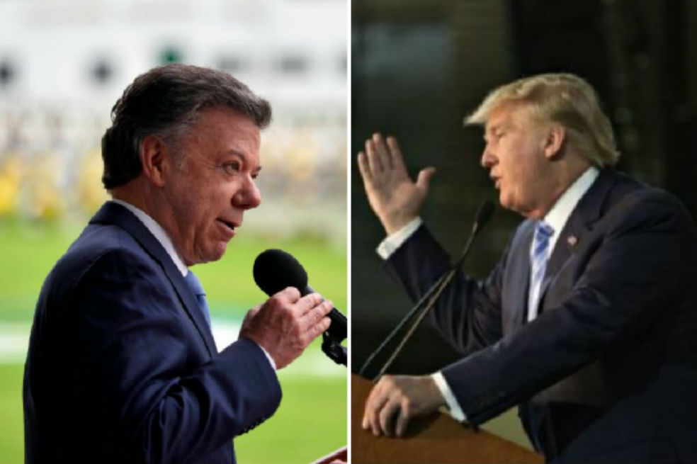 «Trump expresó su deseo de mantener las mejores relaciones con Colombia»: Santos