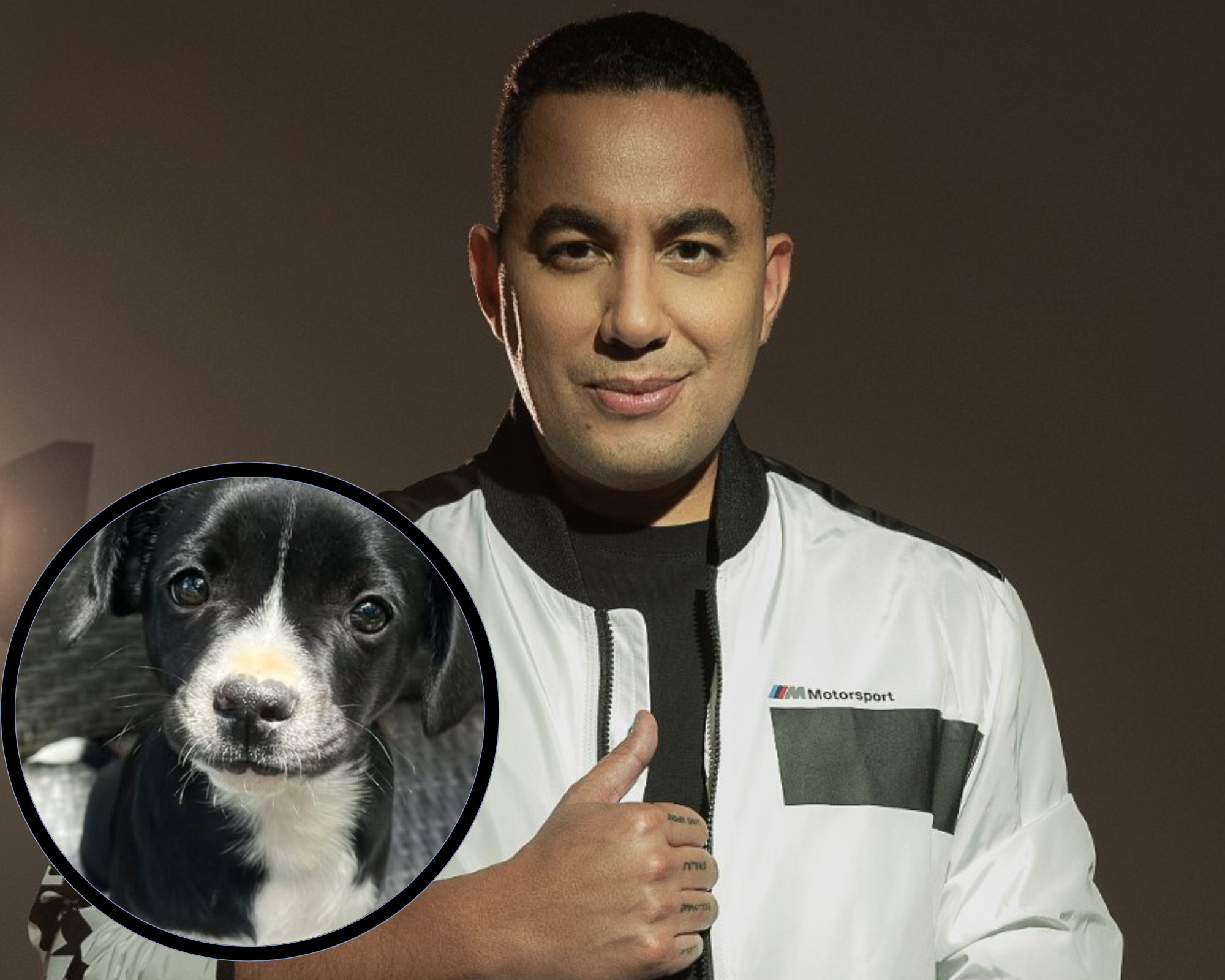 Felipe Peláez adoptó a perrita nacida tras ataque con agua hirviendo: “Un milagro”