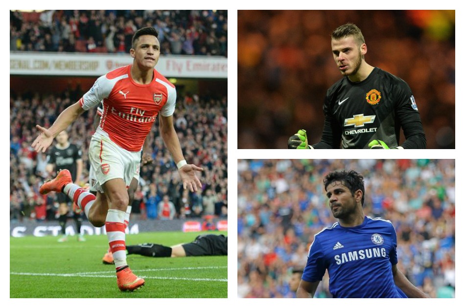 Alexis, De Gea y Diego Costa, entre los candidatos a Jugador del año