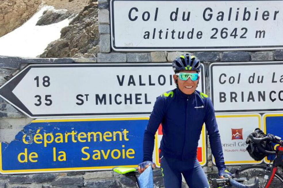 Nairo reconoce las etapas de montaña del Tour de Francia