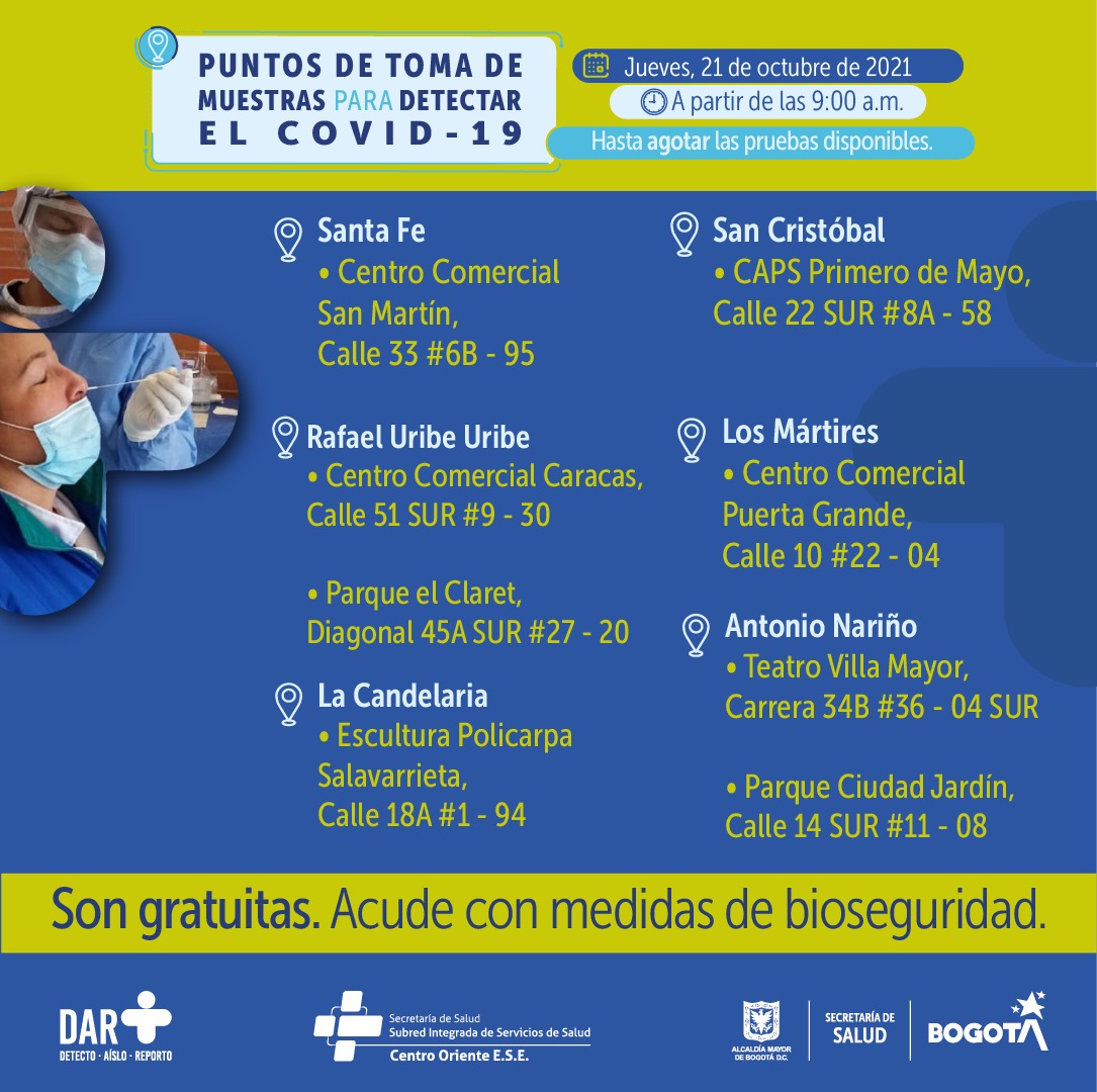 Pruebas PCR Bogotá