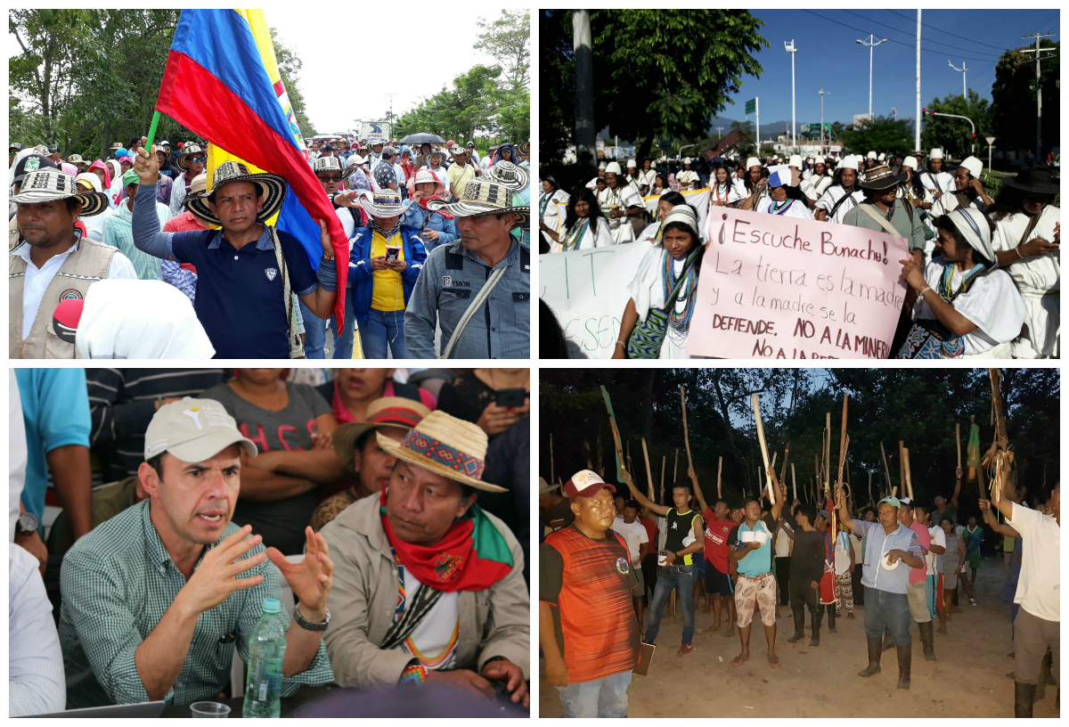 Siete días de la Minga Nacional Indígena en imágenes