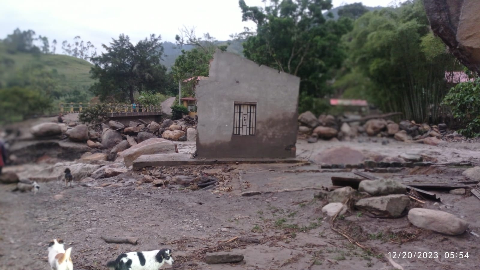 Lluvias provocan desbordamiento de quebradas y una avenida torrencial en Choachí
