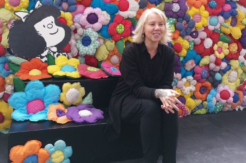 Sabina Villagra, una pariente cercana de Mafalda