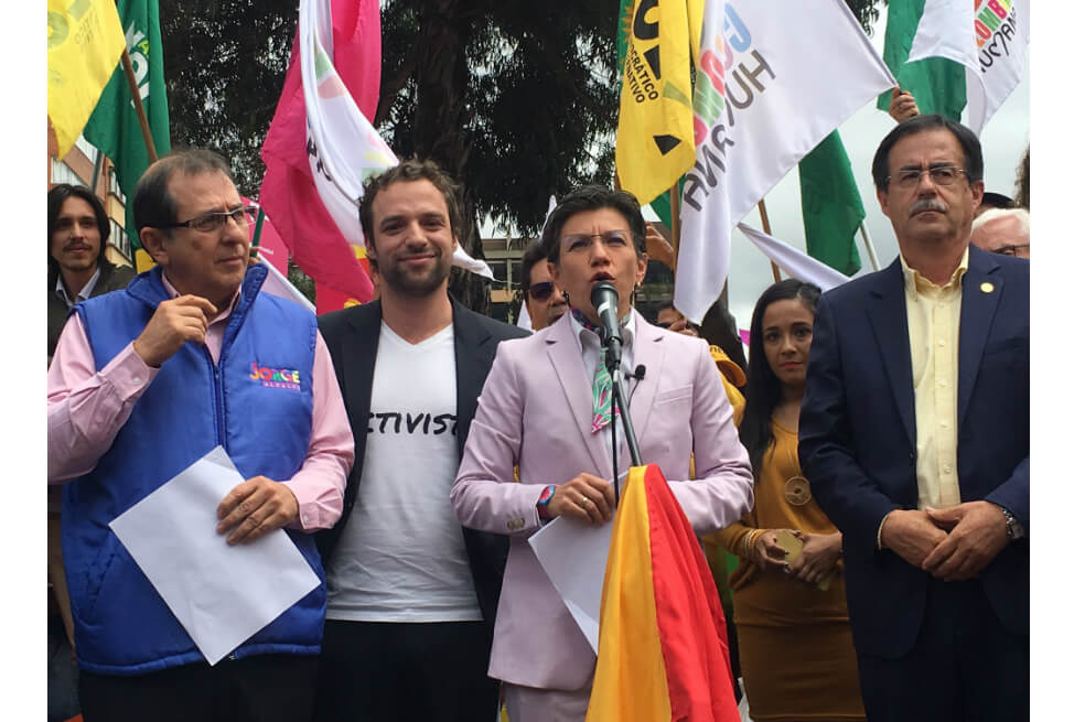 Claudia López, la candidata de la coalición centro-izquierda a la Alcaldía de Bogotá
