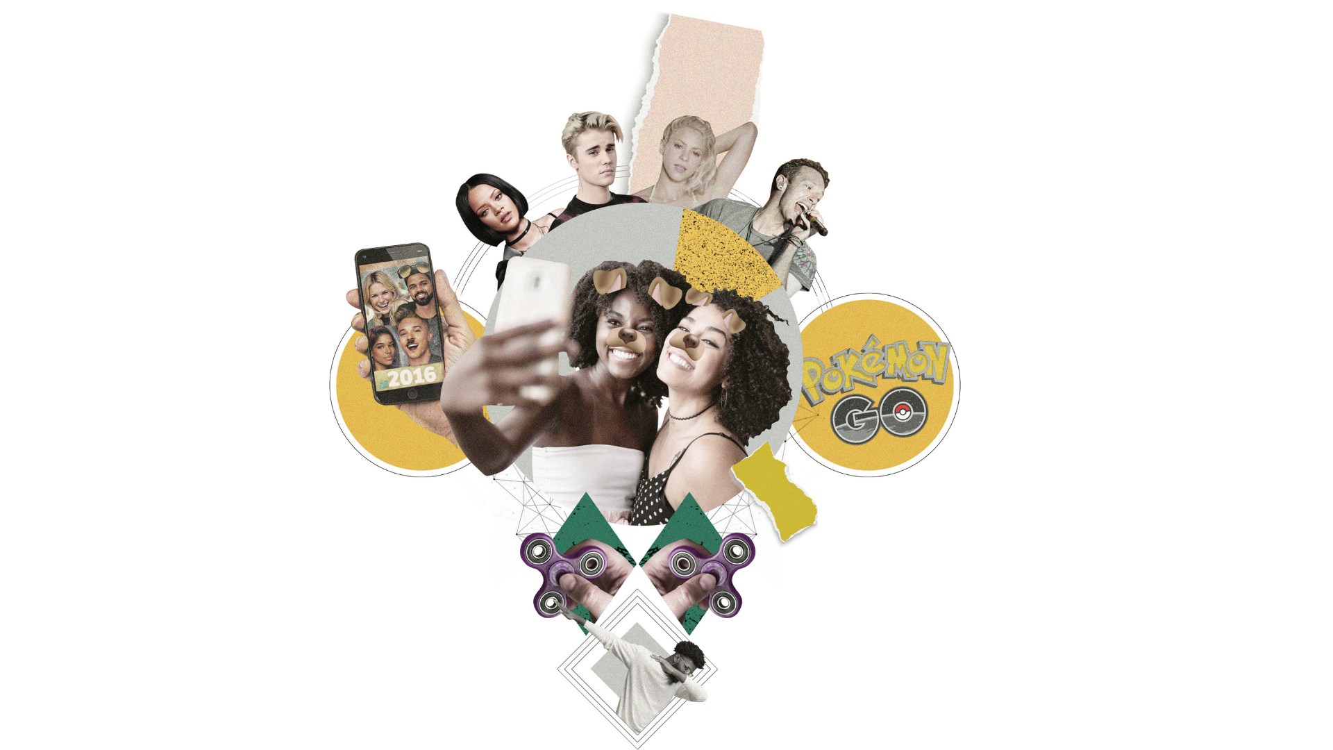 “Selfies” con filtros, artistas pop y juegos virales definieron la internet en 2016.