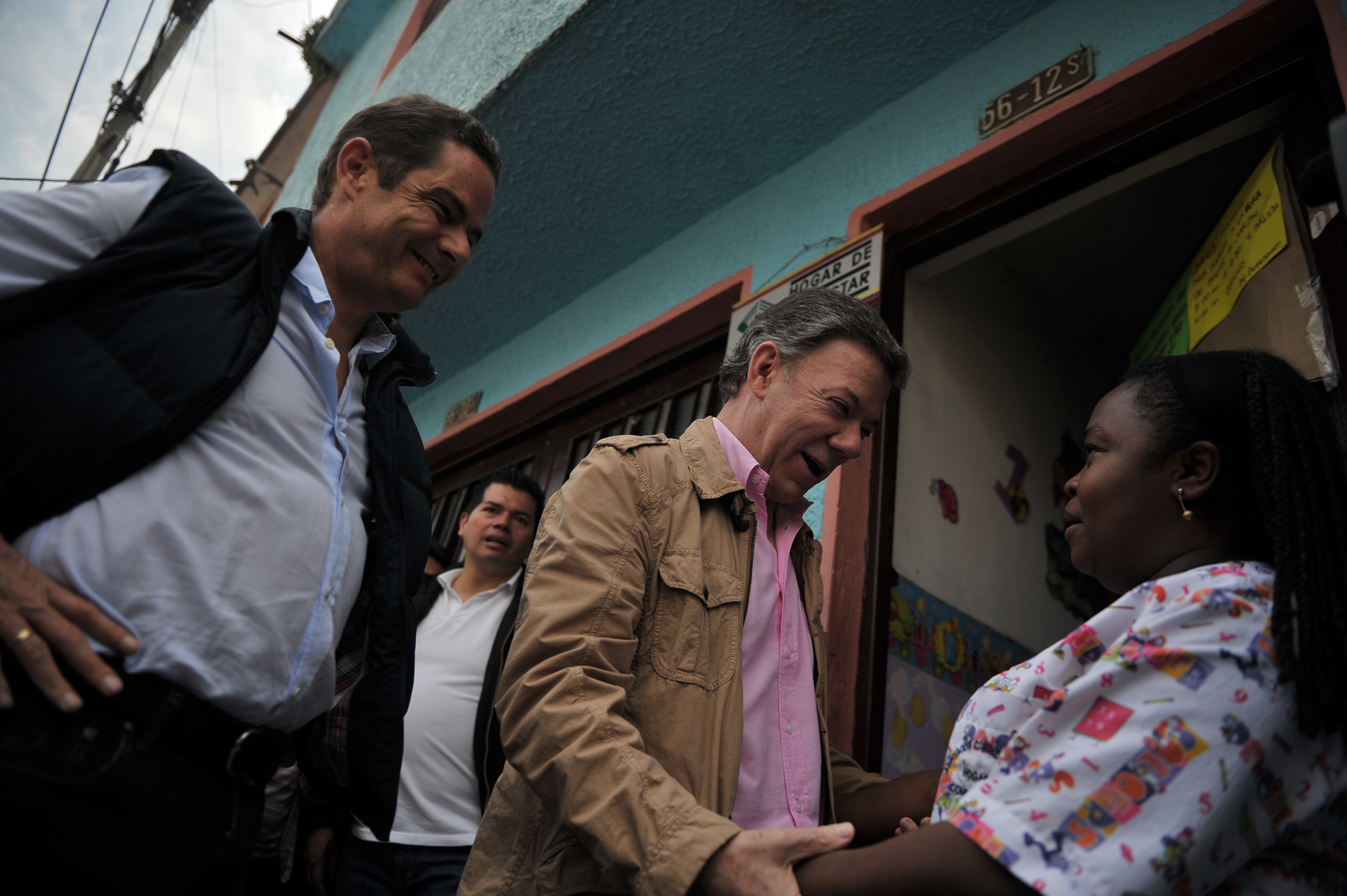 Presidente de la República en campaña electoral en busca de la reelección.